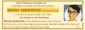 BENNY ANDERSENS forfatterskab